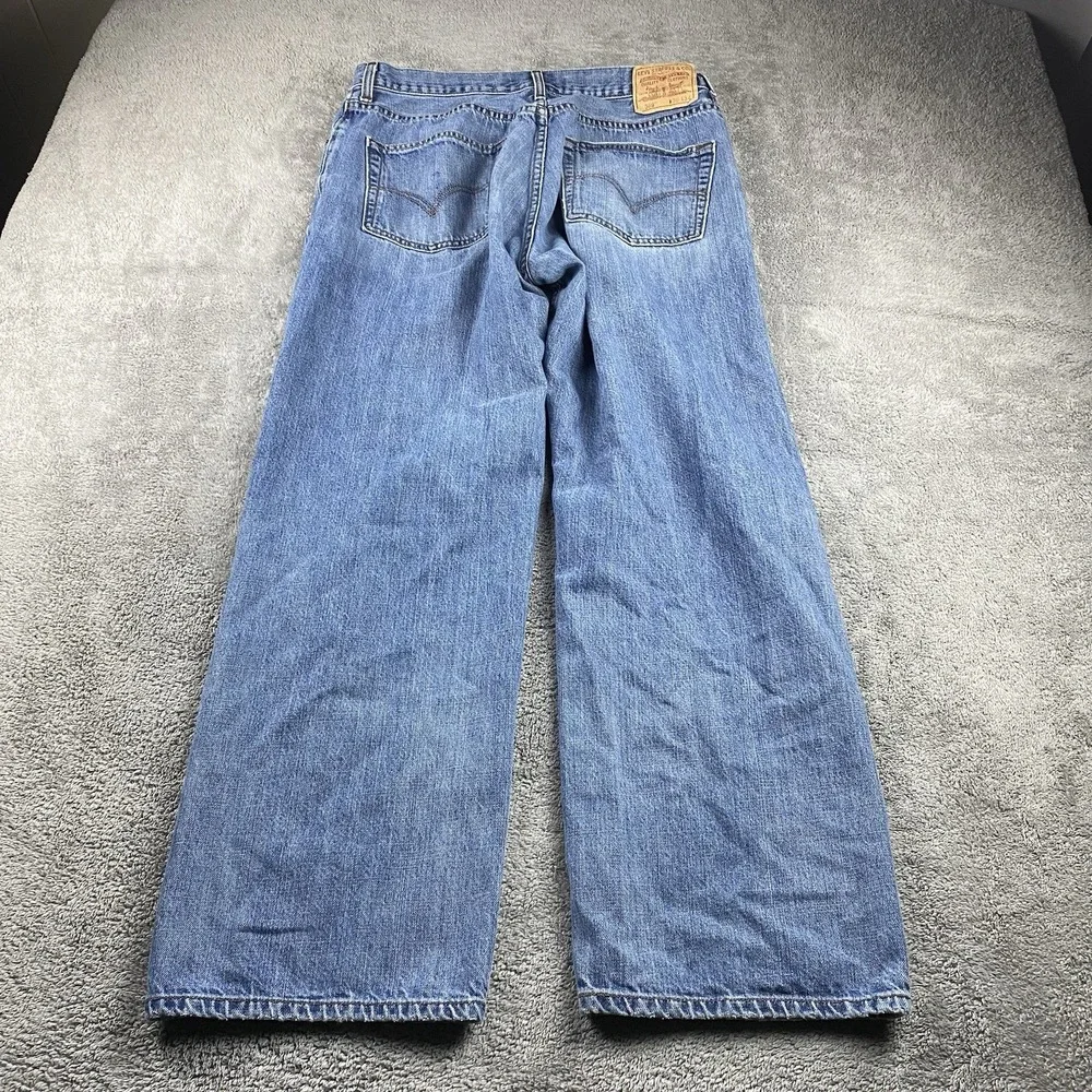 Levis 569 Loose Straight Jeans Mens 36x29 Blue‎ Medium Wash Mid Rise Relaxed